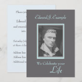 Fotoherdenking / Begrafenis Kaart (Voorkant / Achterkant)