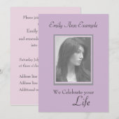 Fotoherdenking / Begrafenis Kaart (Voorkant / Achterkant)