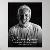 Fotoherdenking Foto Memorial Funeral Poster (Voorkant)