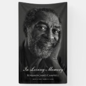Fotoherdenking Funeral Tribute Spandoek (Verticaal)