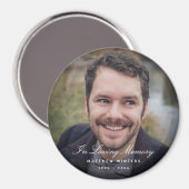 Fotoherdenking Tribute Funeral Magneet (Voorkant / Achterkant)