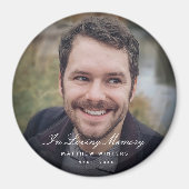 Fotoherdenking Tribute Funeral Magneet (Voorkant)