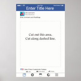 Fotohokje Accessoire Frame Social Media Design Poster