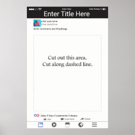 Fotohokje Accessoire Frame Social Media Ontwerp Poster