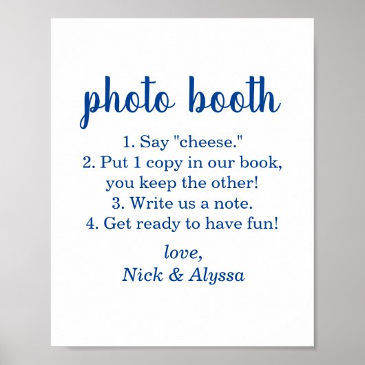 fotohokje bord poster (Voorkant)