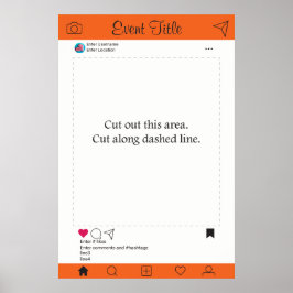 Fotohokje Prop Frame Poster Social Media Design