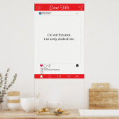 Fotohokje Prop Frame Poster Social Media Design (Keuken)