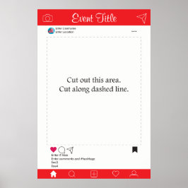 Fotohokje Prop Frame Poster Social Media Design