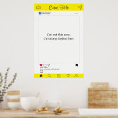 Fotohokje Prop Frame Poster Social Media Ontwerp (Keuken)