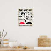 fotohokje stap dichterbij trouwposter poster (Keuken)