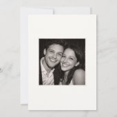 Fotohokje Streep Handgeschreven Script Bruiloft Pl Save The Date (Achterkant)