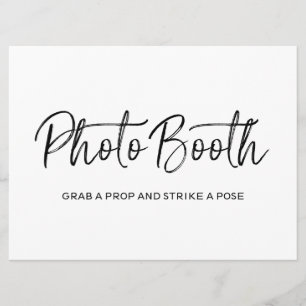"Fotohokje" Trouwbord Stijlvolle Letters Kaart