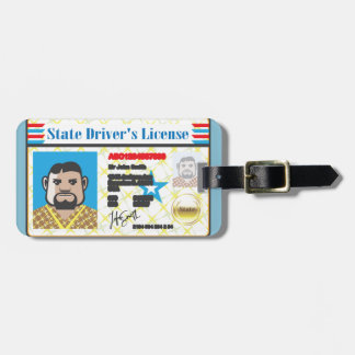 FotoID-vector rijbewijs Man Bagagelabel