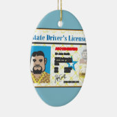 FotoID-vector rijbewijs Man Keramisch Ornament (Rechts)