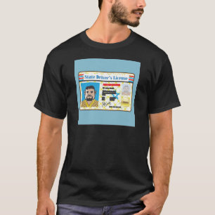 FotoID-vector rijbewijs Man T-shirt