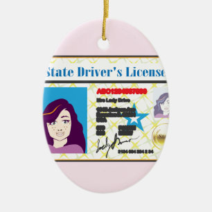 FotoID-vector rijbewijs Vrouw Keramisch Ornament