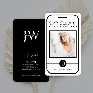 Fotoinstagram Moderne Logo minimalistische fotogra Visitekaartje