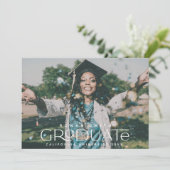 Fotokaart afstuderen Aankondiging (Staand voorkant)