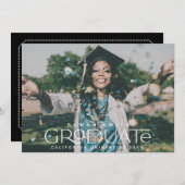 Fotokaart afstuderen Aankondiging (Voorkant / Achterkant)