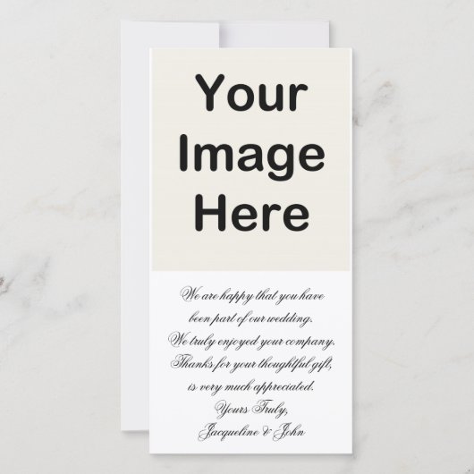 Fotokaart ~ Bedankt bruiloft (Voorkant)