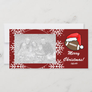 Fotokaart - kerstFootball Feestdagenkaart