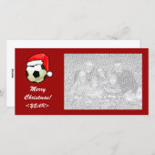 Fotokaart - Kerstvoetbal Feestdagenkaart (Voorkant / Achterkant)