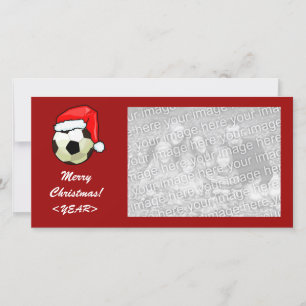 Fotokaart - Kerstvoetbal Feestdagenkaart