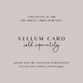 Fotokaart met QR-code voor Vellum Wedding Invites Kaart