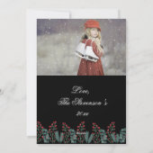 Fotokaart Personaliseer kerstscript Feestdagenkaart (Achterkant)