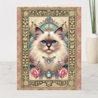 fotokaart - Ragdoll Cat Birthday Kaart