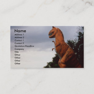 Fotokaart T-Rex Dinosaur Visitekaartje