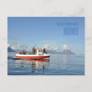 Fotokaart van het mooie Lofoten Noorwegen Briefkaart