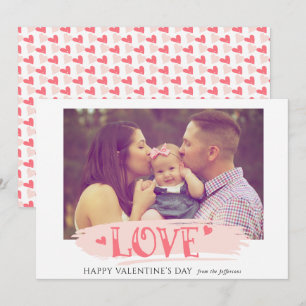 Fotokaart van Paint Stroke Love Valentijnsdag