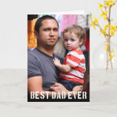 Fotokaart voor beste vader ooit kaart (Gele Bloem)