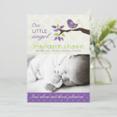 Fotokaart voor geboorteaankondiging aankondiging (Staand voorkant)