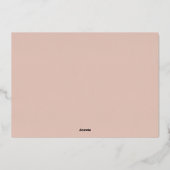 Fotokaart voor huwelijksfeestdag en feestelijke Fo Folie Feestdagenkaart (Achterkant)