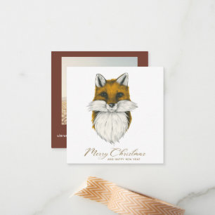 Fotokaart voor Kerstmis Notitiekaartje