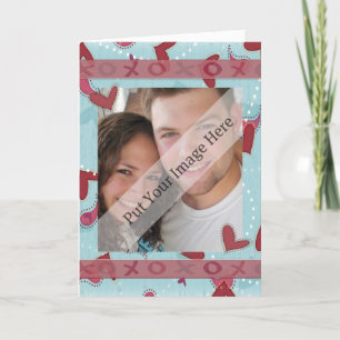 Fotokaart voor Valentijn van Hugs en Kisses Feestdagen Kaart