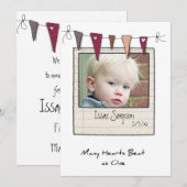 fotokaarten voor adoptieaankondigingen aankondiging (Voorkant / Achterkant)