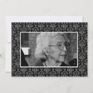 Fotokaarten voor begrafenisherinnering kaart