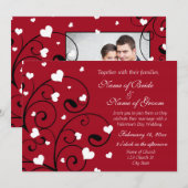 Fotokaarten voor Valentijnsdag Wedding Kaart (Voorkant / Achterkant)