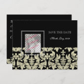 Fotokaarten, Zwart Wit slaan de datum briefkaarten (Voorkant / Achterkant)