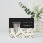 Fotokaarten, Zwart Wit slaan de datum briefkaarten (Staand voorkant)