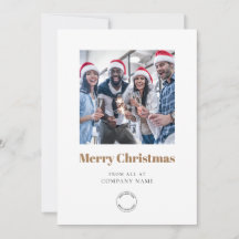 Fotokalender 2024 Bedrijf Logo QR Gold Christmas