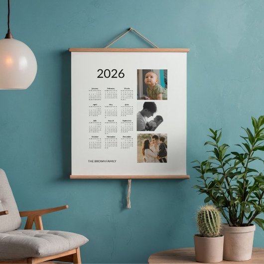 Fotokalender 2026 hangend wandkleed