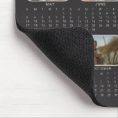 Fotokalender 2026 Volledig jaar Black Mousepad Muismat (Hoek)