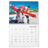 Fotokalender, bewerkbare kalender (Jan 2027)
