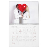 Fotokalender, bewerkbare witte kalender (Feb 2027)