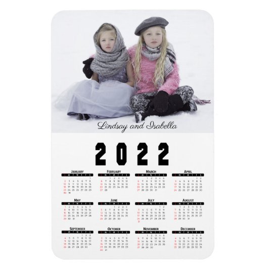 Fotokalender Magnet 2022 Magneet (Verticaal)