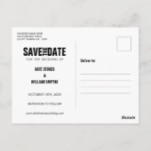 Fotokalender Modern Goud Hart Sla de datum op Briefkaart (Achterkant)